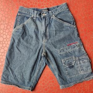 90s Y2K No Boundaries Carpenter Shorts Mens 30 Pockets Hip Hop Skater Streetwear